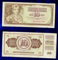 JUGOSŁAWIA 10 DINAR 1968 R. - 1