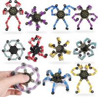 FIDGET SPINNER SKŁADANY ROBOT DLA DZIECI ZABAWKA SENSORYCZNA ZESTAW 10 SZT