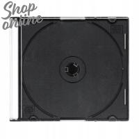 OPAKOWANIE CD POJEDYŃCZE, SLIM, 142x124x5mm CZARNE 10 szt.