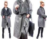 МЕХОВОЕ ПАЛЬТО ИЗ ЭКО-ОВЧИНЫ, ЗИМНЕЕ МЕХОВОЕ ПАЛЬТО LUXURY