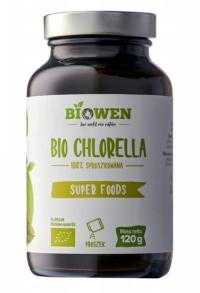 Biowen BIO chlorella ekologiczna 100% proszek wegan 120 g