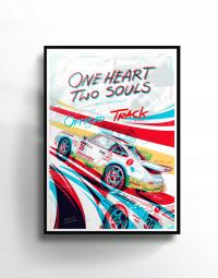 Plakat Samochodowy 50x70cm | Porsche 3D Effect