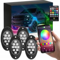 СВЕТОДИОДНЫЕ ЛАМПЫ RGB ПОД АВТОМОБИЛЬ НЕОНОВЫЙ СВЕТ 4 ЛАМПЫ