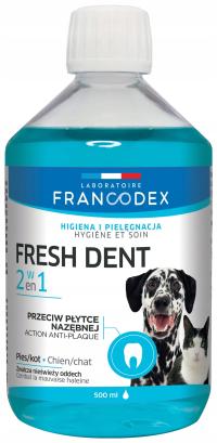 FRANCODEX Fresh Dent жидкость для дыхания собаки кошки 500 мл