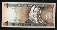 LITWA 1 LITAS 1994 Prefiks seryjny AAD 00...... P-53a GEM UNC