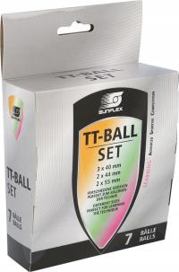 PIŁECZKI DO TENISA STOŁOWEGO PING PONGA SUNFLEX TT-BALL SET 7 SZT. 20614