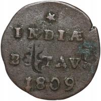 Holenderskie Indie Wschodnie 1/2 duitu 1809