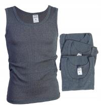 Майка круглая на бретелях серый