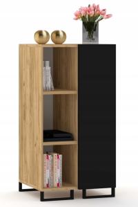 Витрина Шкаф Комод Дуб Злотый Ремесло Черный Лофт