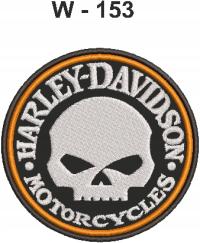 Naszywka motocyklowa, scull, czaszka W-153, W-148