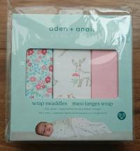 Otulacz Aden Anais z zamkiem błyskawicznym, 3 sztuki, 0-3 miesiące