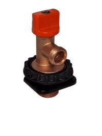 Zawór mosiężny odcinający z mocowaniem do SLK