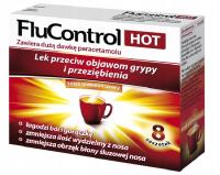 Flucontrol Hot, 8 saszetek przeziębienie grypa