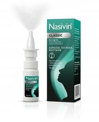 NASIVIN CLASSIC 0,5 mg/ml Aerozol do nosa 10 ml