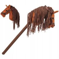 Głowa konia Hobby Horse na kiju koń konik pluszowy z grzywą dźwięki