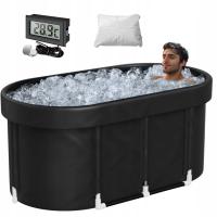 Wanna do morsowania XXL 115x60x55cm beczka + termometr basen balia pokrywa