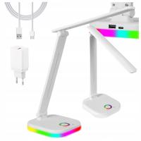 Светодиодный настольный светильник для чтения с сенсорным управлением, регулируемый USB