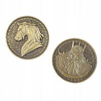 JEŹDŹCY APOKALIPSY - PODBÓJ ZŁOTA METALOWA MONETA 1 SZT LARP RPG