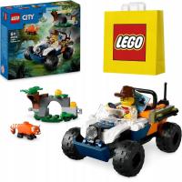 LEGO City Quad badacza dżungli z pandą czerwoną 60424 + Torba LEGO