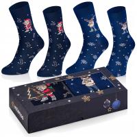 SKARPETY ŚWIĄTECZNE MĘSKIE skarpetki 2PAK NA PREZENT ZESTAW PREZENTOWY
