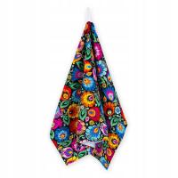 ŚCIERECZKA KUCHENNA FOLK - ŁOWICKA CZARNA