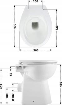 Чаша для унитаза AQUASU 572279 белая