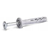 Kołek wbijany i wkręt szybkiego montażu z kołnierzem - 6 x 40 mm - 85 sztuk