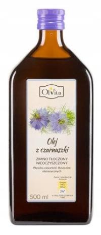 OlVita Olej z czarnuszki egip zimnotłoczony 500ml