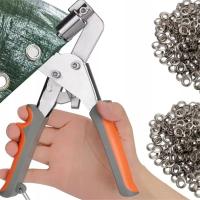 OCZKARKA RĘCZNA NAPOWNICA DO BANERÓW MAGNETYCZNA ZESTAW OCZKA 100 SZTUK