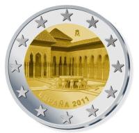 2 euro Hiszpania Grenada Alhambra UNESCO 2011