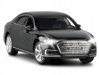 AUDI A8 METALOWY MODEL SAMOCHODU 1:32 DŹWIĘK ŚWIATŁO PREZENT CZARNY