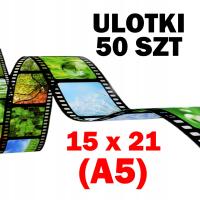 ULOTKI FORMAT A5 15x21 CM DRUK ULOTEK PREMIUM PAKIET 50 SZTUK