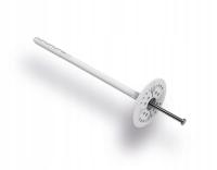 Kołek do styropianu wełny z trzpieniem metal 16 cm trzpień stalowy ocynk