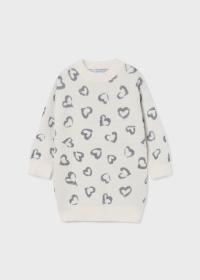 4969-95 MAYORAL Sukienka trykotowa w serduszka rozm