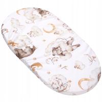 ПРОСТЫНЯ ИЗ ХЛОПКА С ЭЛАСТИЧНОЙ ЛЕНТОЙ ДЛЯ ЛЮЛЬКИ И ЛЮЛЬКИ 80X40 СМ JUKKI