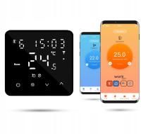 Termostat regulator pokojowy Zigbee Tuya na baterie BAT2 Czarny