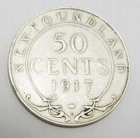 KANADA Nowa Fundlandia 50 cents 1917