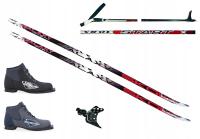 НОВЫЙ КОМПЛЕКТ БЕГОВЫХ ЛЫЖ NN75 ОБУВЬ ПАЛКИ ПРИВЯЗКИ