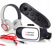 OKULARY VR + PILOT BLUETOOTH zestaw z słuchawkami