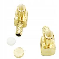 Вилка MCX обжимной, на кабель RG174 угловые