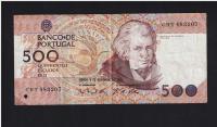 BANKNOT PORTUGALIA -- 500 ESCUDOS -- 1993 rok