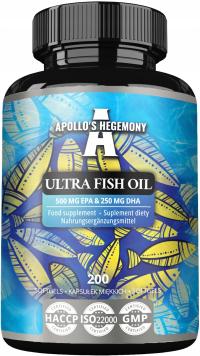 APOLLO'S HEGEMONY Ultra Fish Oil 200 softgels EPA DHA omega-3