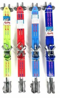 Детские лыжи для обучения спуску регулировка застежки 70 см