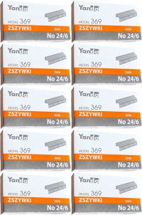 Zszywki YANDA 24/6 ocynkowane 10x1000szt.