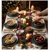 ОБЕДЕННОЕ ОБСЛУЖИВАНИЕ НАБОР ТАРЕЛОК 18EL. НАБОР ПОСУДЫ НА 6 ЧЕЛОВЕК