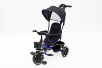 Bauerkraft трехколесный велосипед вращающийся 2в1 тележка темно-синий