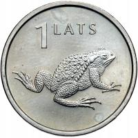 + Łotwa - moneta - 1 Lats Łat 2010 - Żaba Ropucha - STAN !
