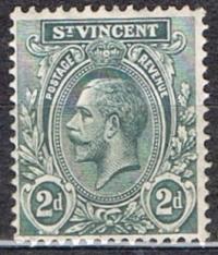 Kol.bryt. St.VINCENT 1913, SG 110a, 3 GBP