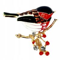 BROSZKA PRZYPINKA PTAK PTASZEK GIL WRÓBELEK WYSOKA JAKOŚĆ noxia.pl 819