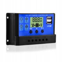 Контроллер Заряда 30A 12V 24V Солнечный Контроллер